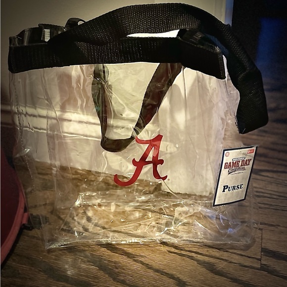 Brand new with tags Alabama collegiate clear bag that buttons - Picture 2 of 4